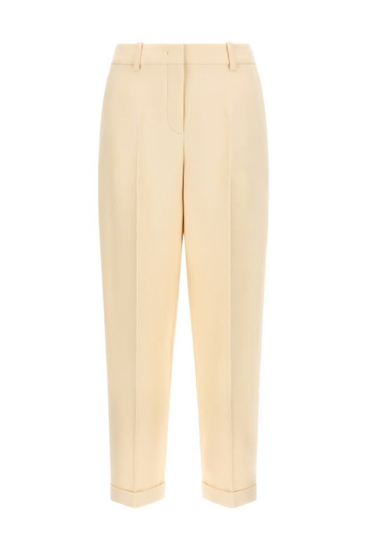 Wool and silk pants Beige