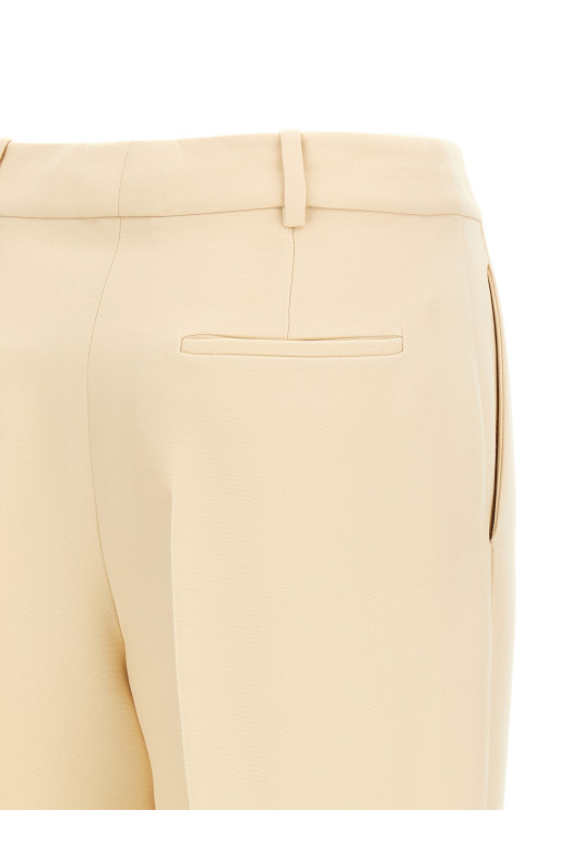 Wool and silk pants Beige