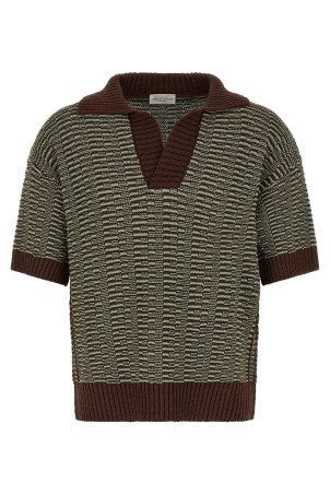 'Links' polo shirt Brown