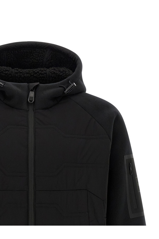 'Hole19' hybrid jacket Black