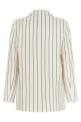 Pinstripe twill blazer White