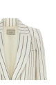 Pinstripe twill blazer White