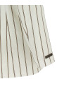 Pinstripe twill blazer White