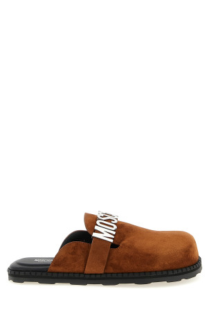 Suede sabots Brown