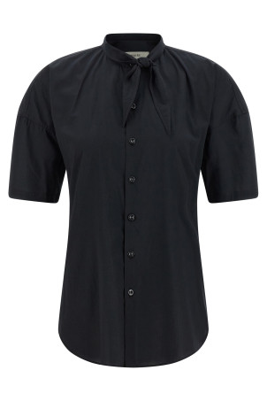 Lavallière collar shirt Gray