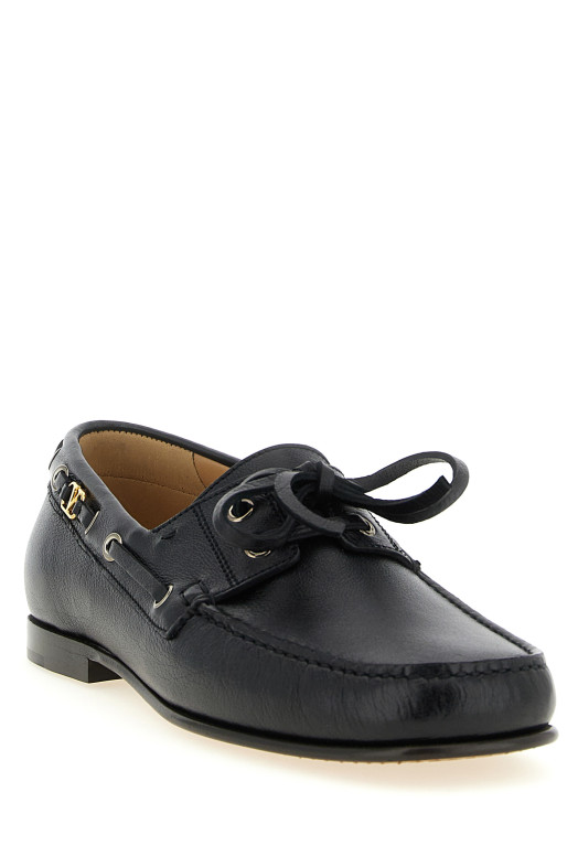 Valentino Garavani 'Palm Avenue' Boat Shoe Black