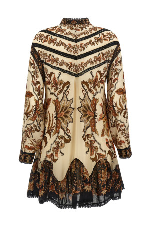 'Majestic garden sand' dress Beige