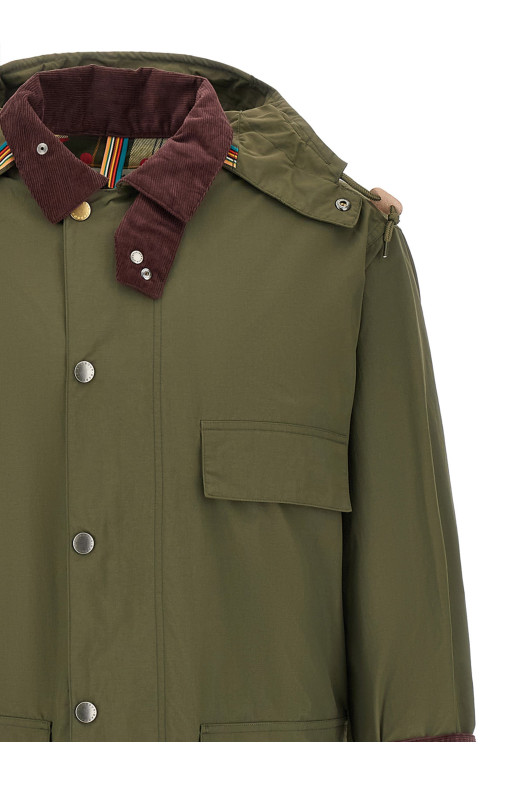 Waterproof parka Paul Smith loves Barbour Multicolor