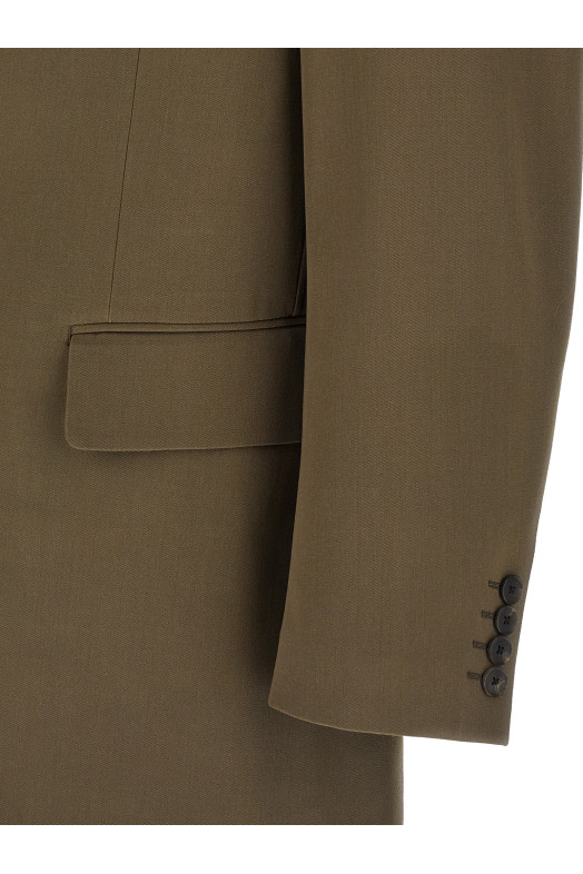 Gabardine blazer jacket Green