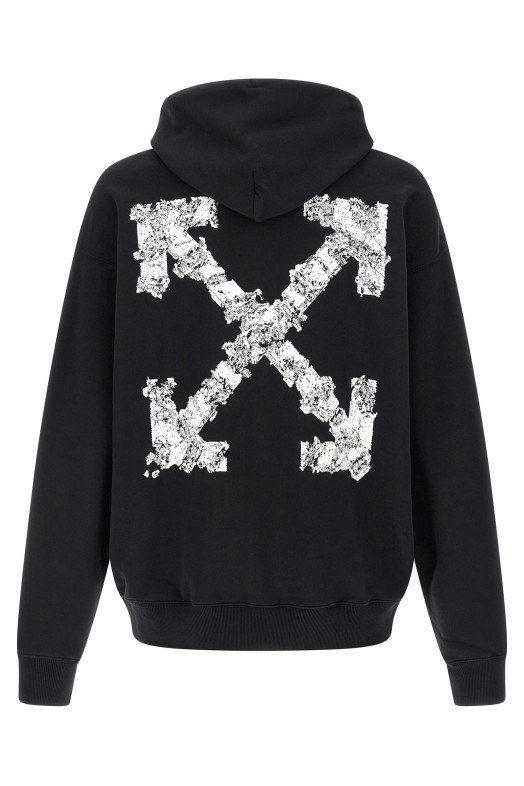 'Heraldic Arrow Skate' hoodie Black