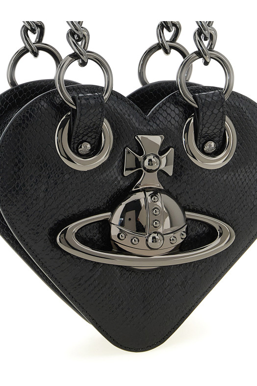 'Juliet Heart Chain' shoulder bag Black