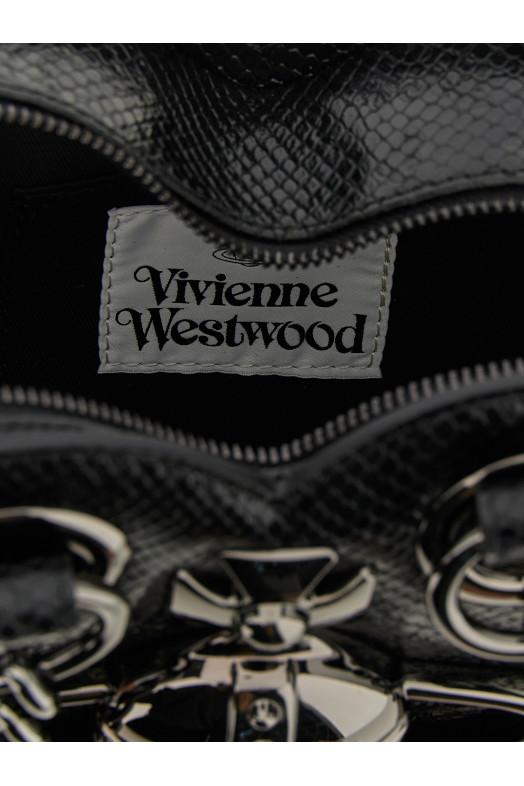 'Juliet Heart Chain' shoulder bag Black