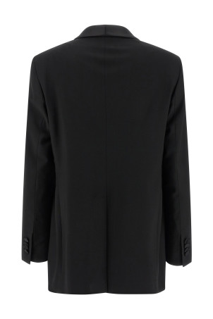 'Clarita' tuxedo dress Black