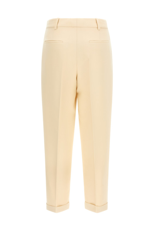 Wool and silk pants Beige