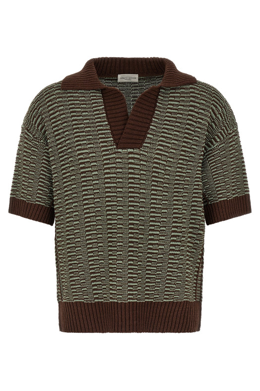 'Links' polo shirt Brown