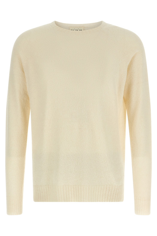 Spongy effect sweater Beige