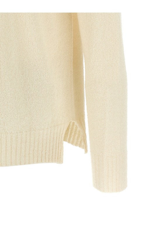 Spongy effect sweater Beige