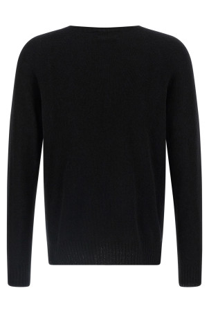 Spongy effect sweater Black