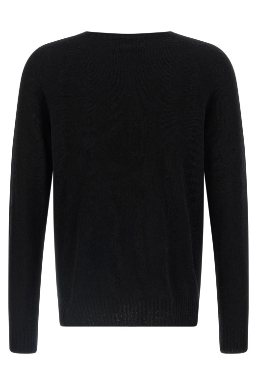 Spongy effect sweater Black