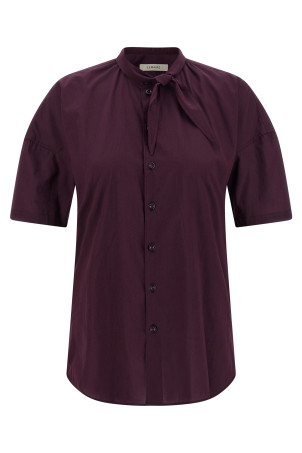 Lavallière collar shirt Purple