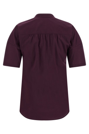Lavallière collar shirt Purple