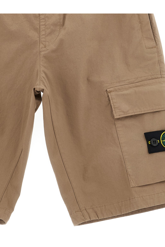 Cargo bermuda shorts Beige