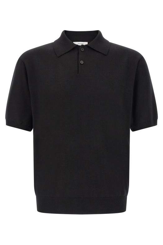 'Borges top' polo shirt Black