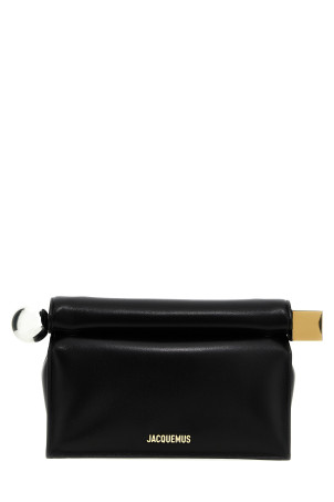 'La Pochette Rond Carré' clutch Black