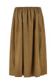 Leather skirt Beige