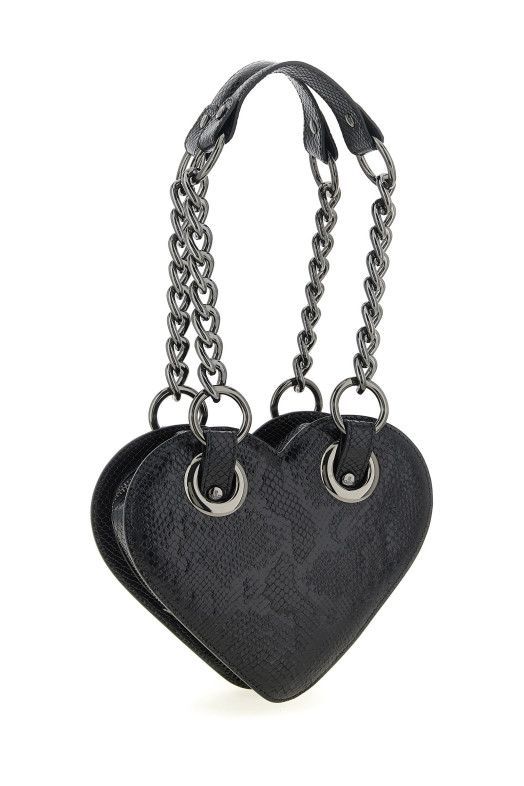 'Juliet Heart Chain' shoulder bag Black