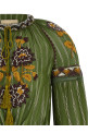 Valentino Garavani embroidered lurex silk shirt  Green