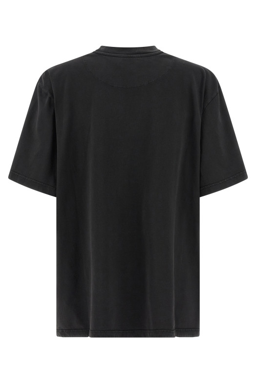 Shaped split T-shirt Black