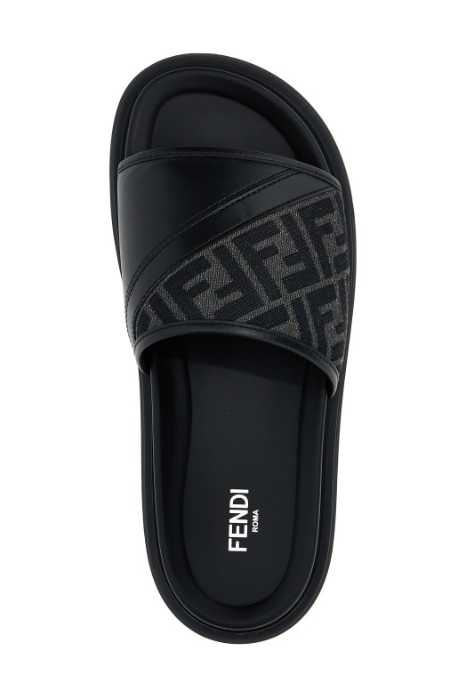 'Fendi Diagonal' sandals Black