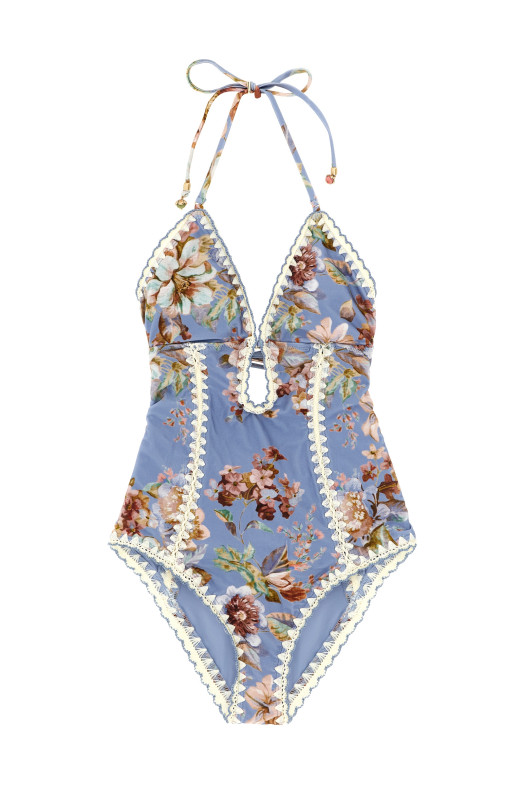 'Awaken' one-piece swimsuit BLUE