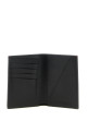Fine grain leather passport holder Black