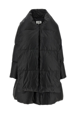 Scarf down jacket Black