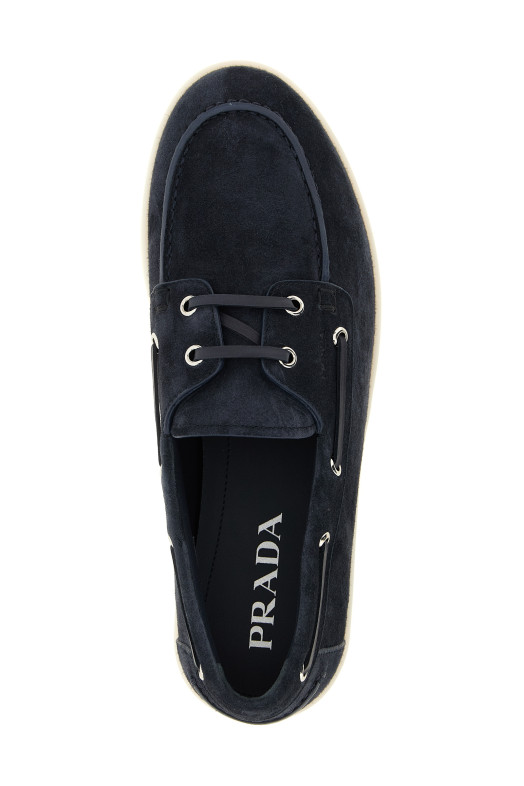 Suede boat shoe Blue