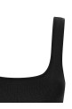 Square neckline top Black
