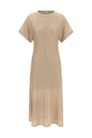 Sequin dress Beige