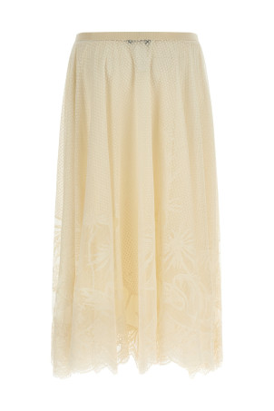 Lace skirt Beige