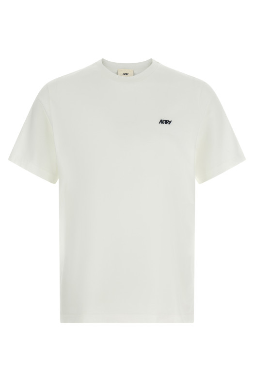 Logo embroidery t-shirt White