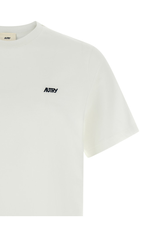 Logo embroidery t-shirt White