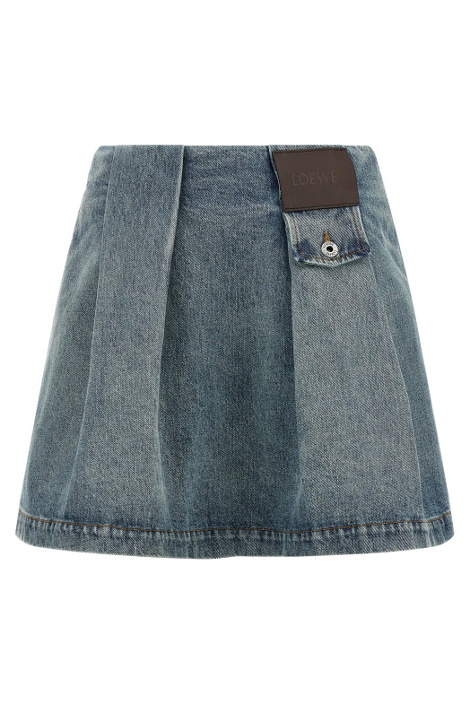 Denim skirt BLUE