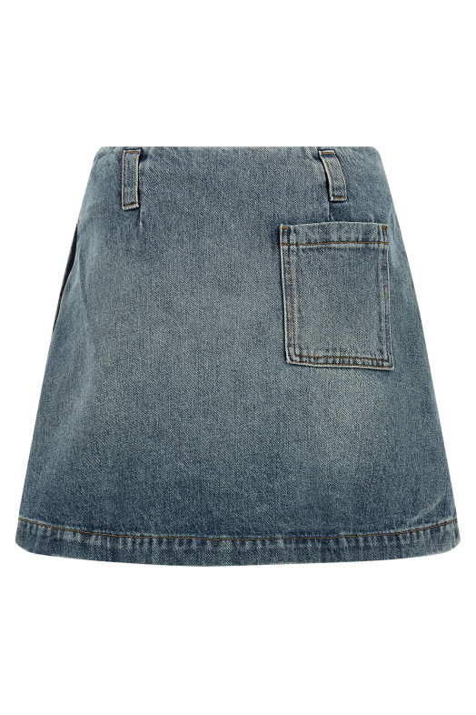 Denim skirt BLUE