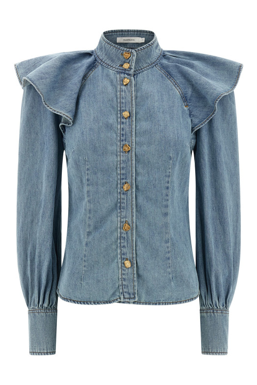 'Crush Denim' blouse Blue