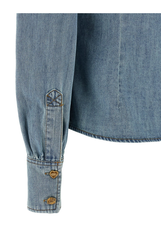 'Crush Denim' blouse Blue