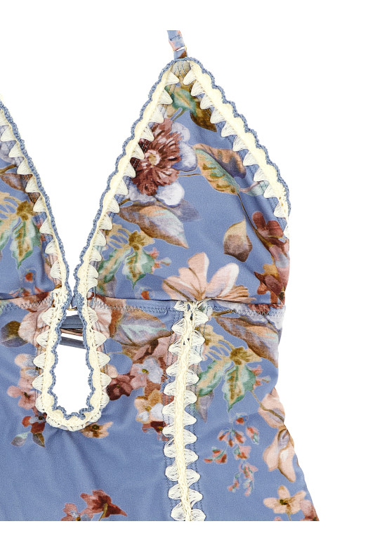 'Awaken' one-piece swimsuit BLUE