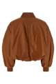 Cropped bomber jacket Brown