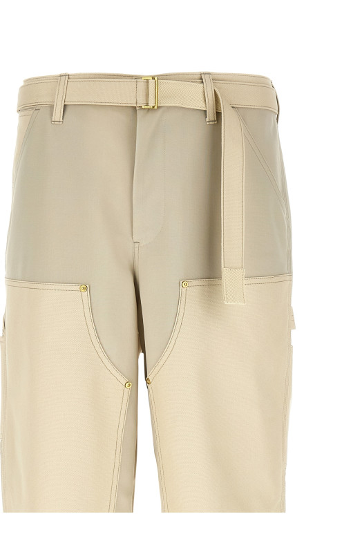 Sacai x Carhartt WIP 'Duck' pants Beige