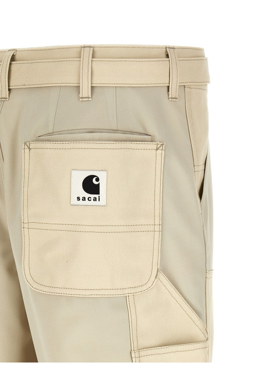 Sacai x Carhartt WIP 'Duck' pants Beige